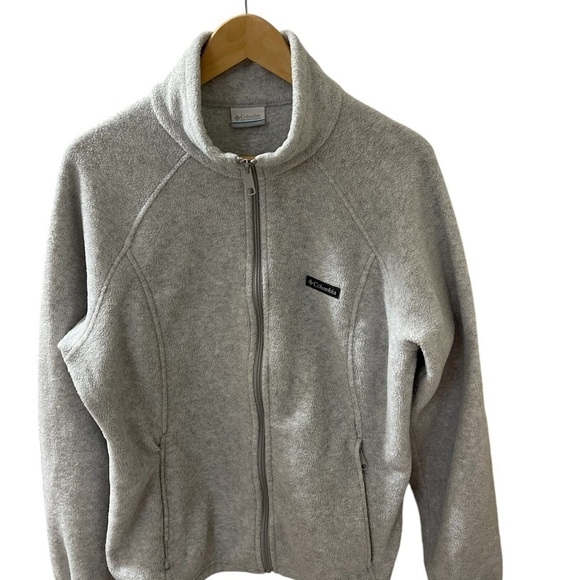Columbia Jackets & Blazers - Columbia Benton Springs Women’s Fleece Jacket Gray XL Full Zip Mock Neck Casual